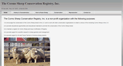 Desktop Screenshot of cormosheep.org